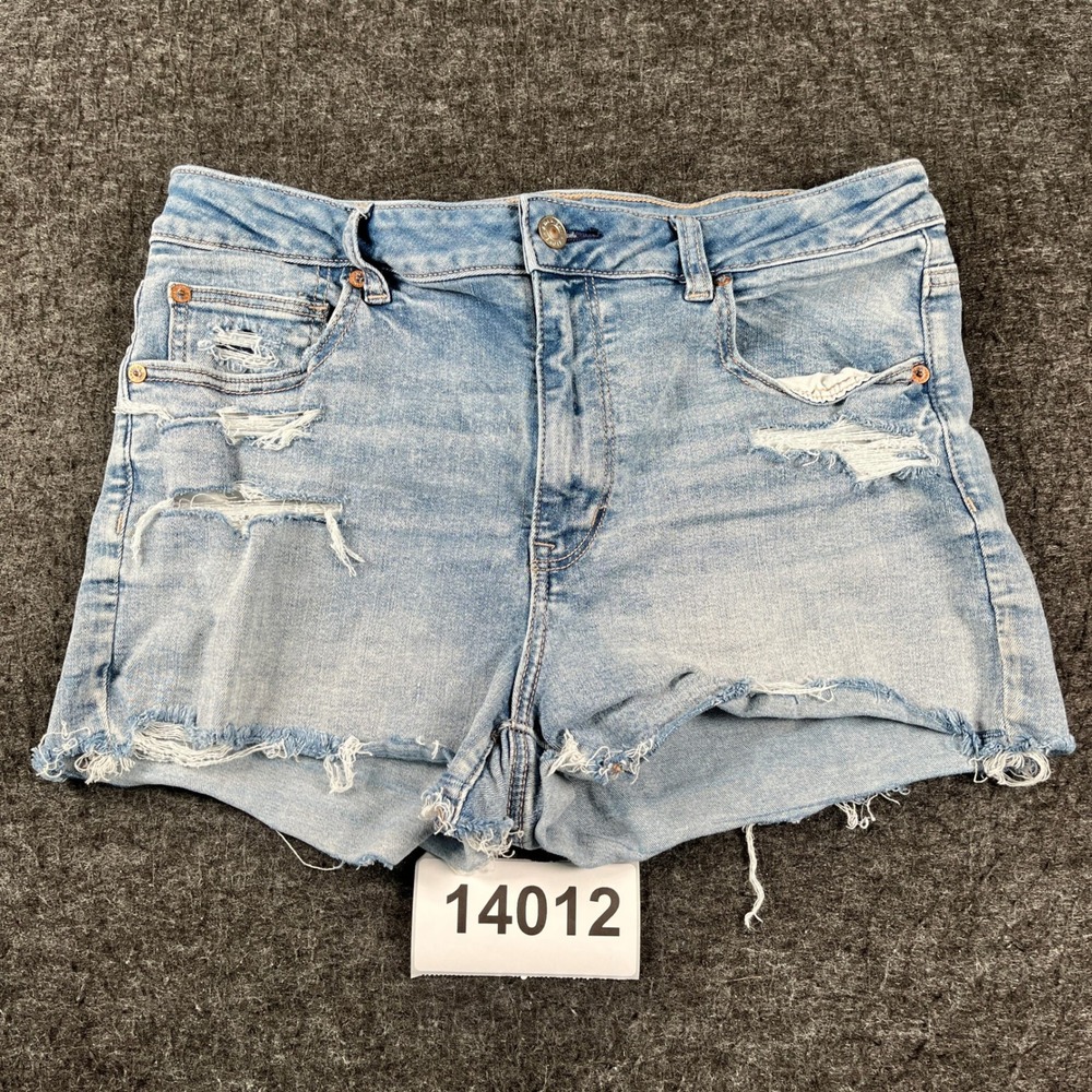 American Eagle Outfitters Shorts Womens 12 Blue Denim Cotton Next Level Stretch